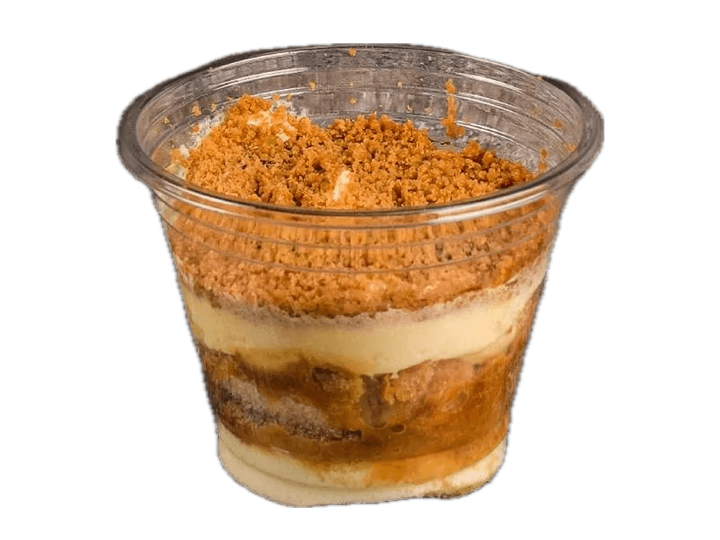Tiramisu mit Karamell und Spekulatius-Crumble im Becher